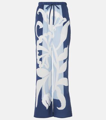 Pantalon ample Sorrento en satin de soie | SIR