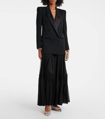 Temptation Crystal mesh slingback flats | Aquazzura