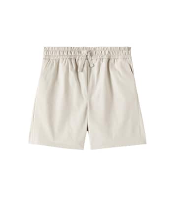Cotton-blend gabardine shorts | Dolce&Gabbana Kids