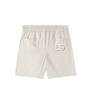 Cotton-blend gabardine shorts | Dolce&Gabbana Kids