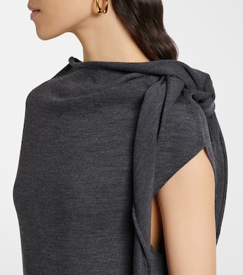 Robe midi en laine | Jil Sander