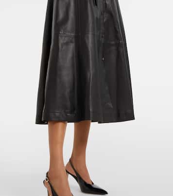 Hemdblusenkleid Kiera aus Leder | Altuzarra