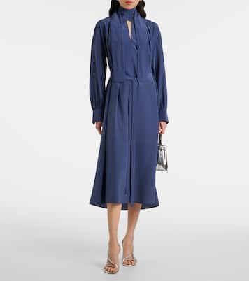 Robe midi Bolero en crêpe de soie | Joseph