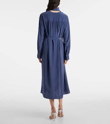 Robe midi Bolero en crêpe de soie | Joseph