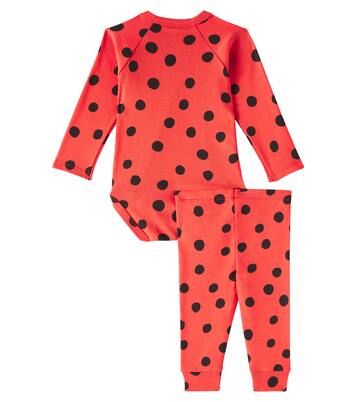Baby Dots cotton body and pants set | Mini Rodini