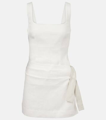 Robe Jessamine Tie en lin | SIR