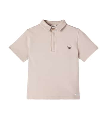 Wouti cotton-blend polo shirt | Donsje