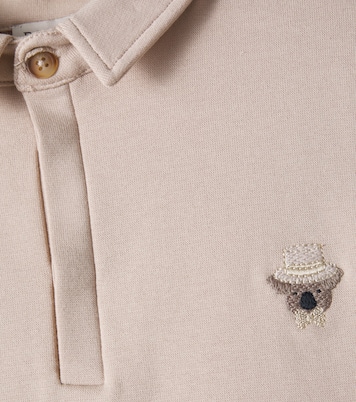 Wouti cotton-blend polo shirt | Donsje