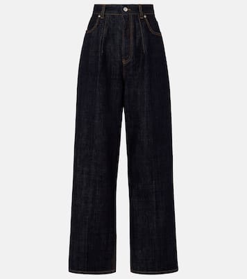 Jeans rectos de tiro alto | Victoria Beckham