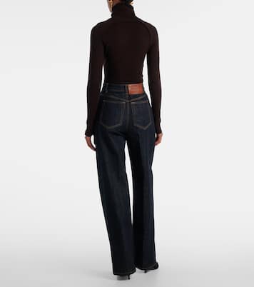 Jeans rectos de tiro alto | Victoria Beckham