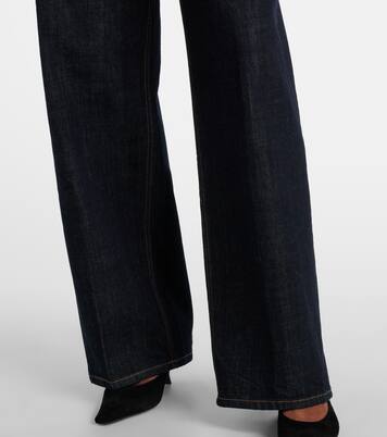 Jeans rectos de tiro alto | Victoria Beckham