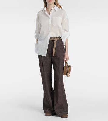 Camisa de popelín de algodón | Brunello Cucinelli