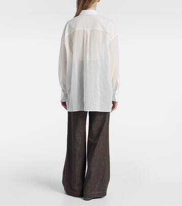 Camisa de popelín de algodón | Brunello Cucinelli