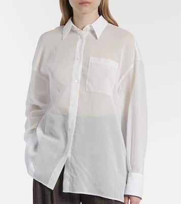 Camisa de popelín de algodón | Brunello Cucinelli