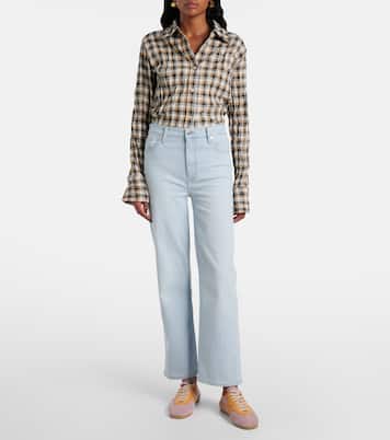 Jean droit Le Sleek à taille haute | Frame