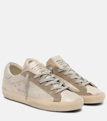 Super-Star glitter leather sneakers | Golden Goose