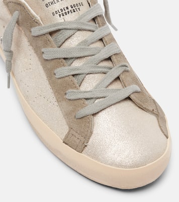 Super-Star glitter leather sneakers | Golden Goose