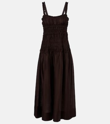 Smocked midi dress | Tory Burch