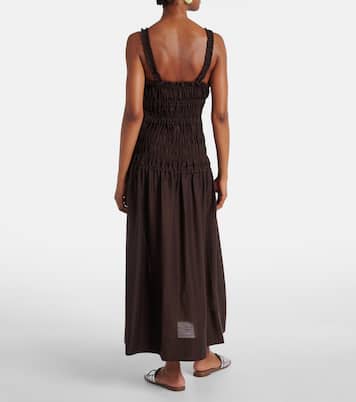 Smocked midi dress | Tory Burch
