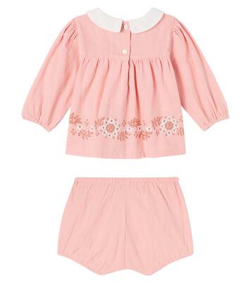 Baby Scarlet set of cotton top and bloomers | Bebe Organic