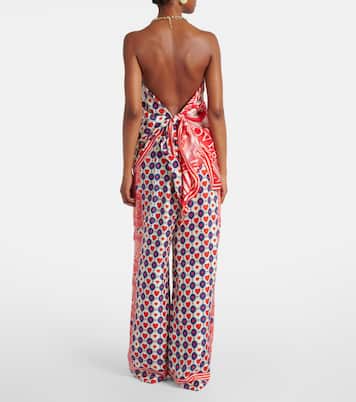 Bedrucktes Top Rinse & Roar aus Seide | Camilla