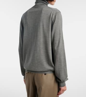 Liwen silk turtleneck top | The Row