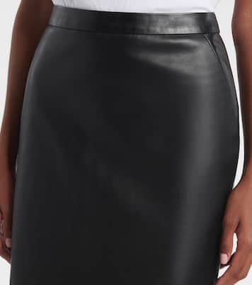 Jupe crayon à taille haute en cuir | Givenchy