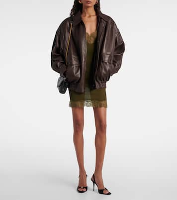 Slingback-Sandalen Daisy 95 aus Satin | Saint Laurent