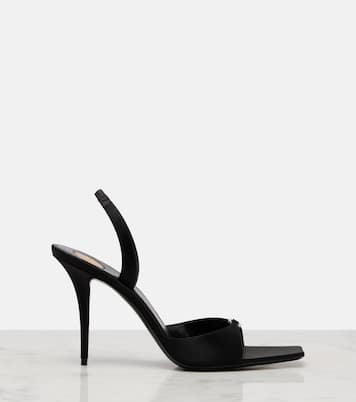 Slingback-Sandalen Daisy 95 aus Satin | Saint Laurent