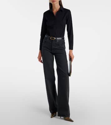 Cotton-blend poplin bodysuit | Wolford