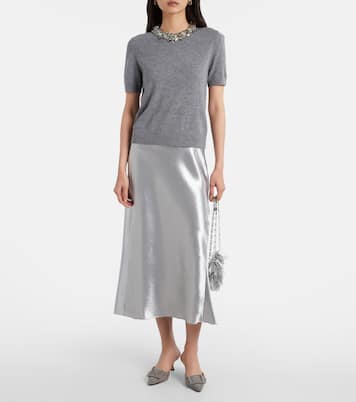 Verziertes Top aus Wolle und Kaschmir | Tory Burch