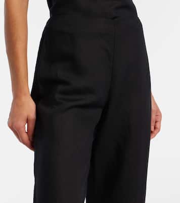Piha linen-blend flared pants | Staud