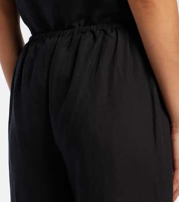 Piha linen-blend flared pants | Staud