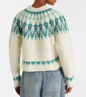 Pullover aus einem Wollgemisch mit Pailletten | Loewe