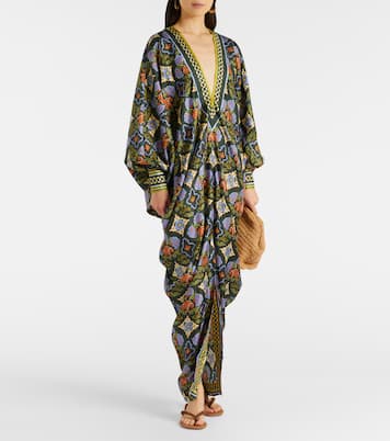 Cece floral silk kaftan | Alémais