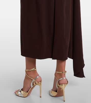 One-Shoulder-Robe aus Crêpe | Marmar Halim