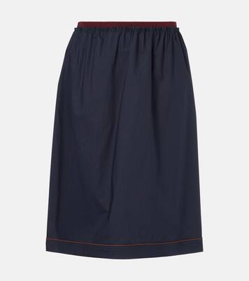 Cotton midi skirt | Plan C