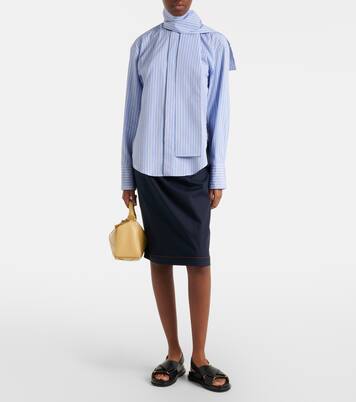 Cotton midi skirt | Plan C