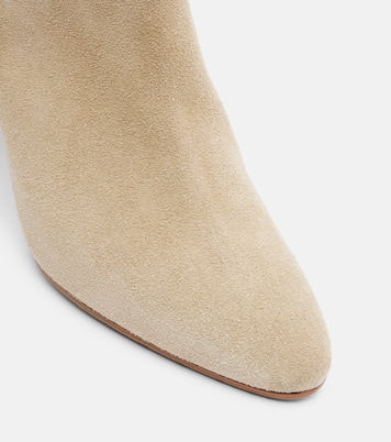 Calasso 90 draped suede ankle boots | Manolo Blahnik