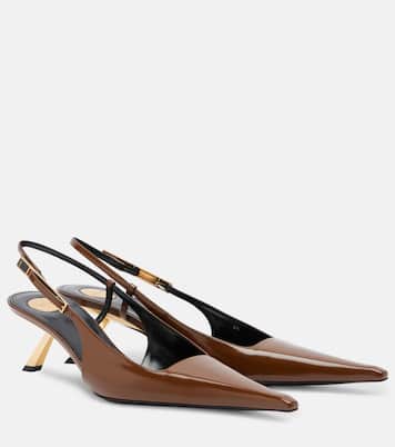 Pantoletten Babylone Cassandre aus Leder | Saint Laurent