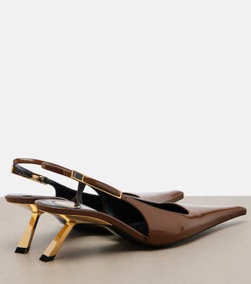 Pantoletten Babylone Cassandre aus Leder | Saint Laurent