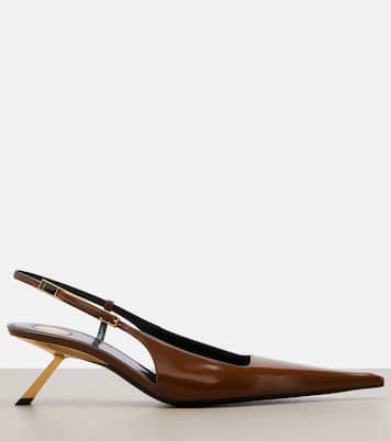 Pantoletten Babylone Cassandre aus Leder | Saint Laurent