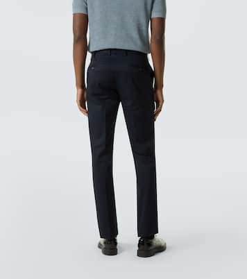 Mid-rise cotton slim pants | Lardini