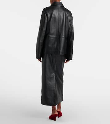 Gonna lunga in pelle | Toteme