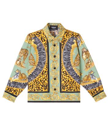 Wild Cats silk shirt | Versace Kids