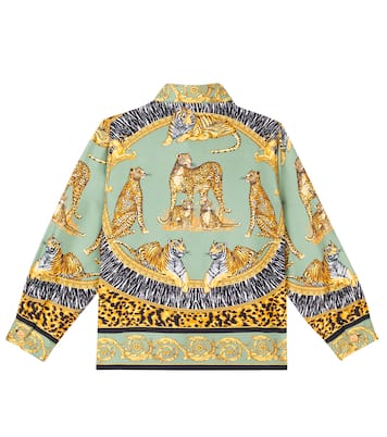 Wild Cats silk shirt | Versace Kids