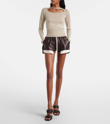 Cutout virgin wool top | Rick Owens