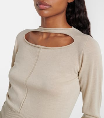 Cutout virgin wool top | Rick Owens