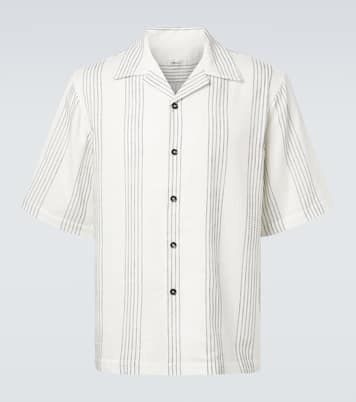 Hemd Textured Striped aus Baumwolle | Commas
