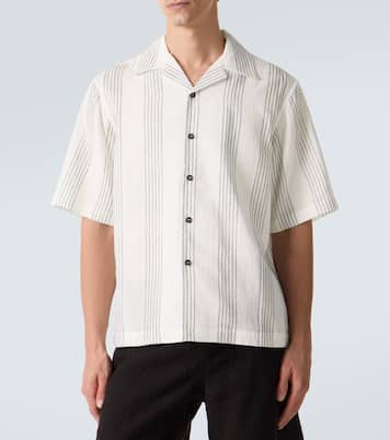 Hemd Textured Striped aus Baumwolle | Commas